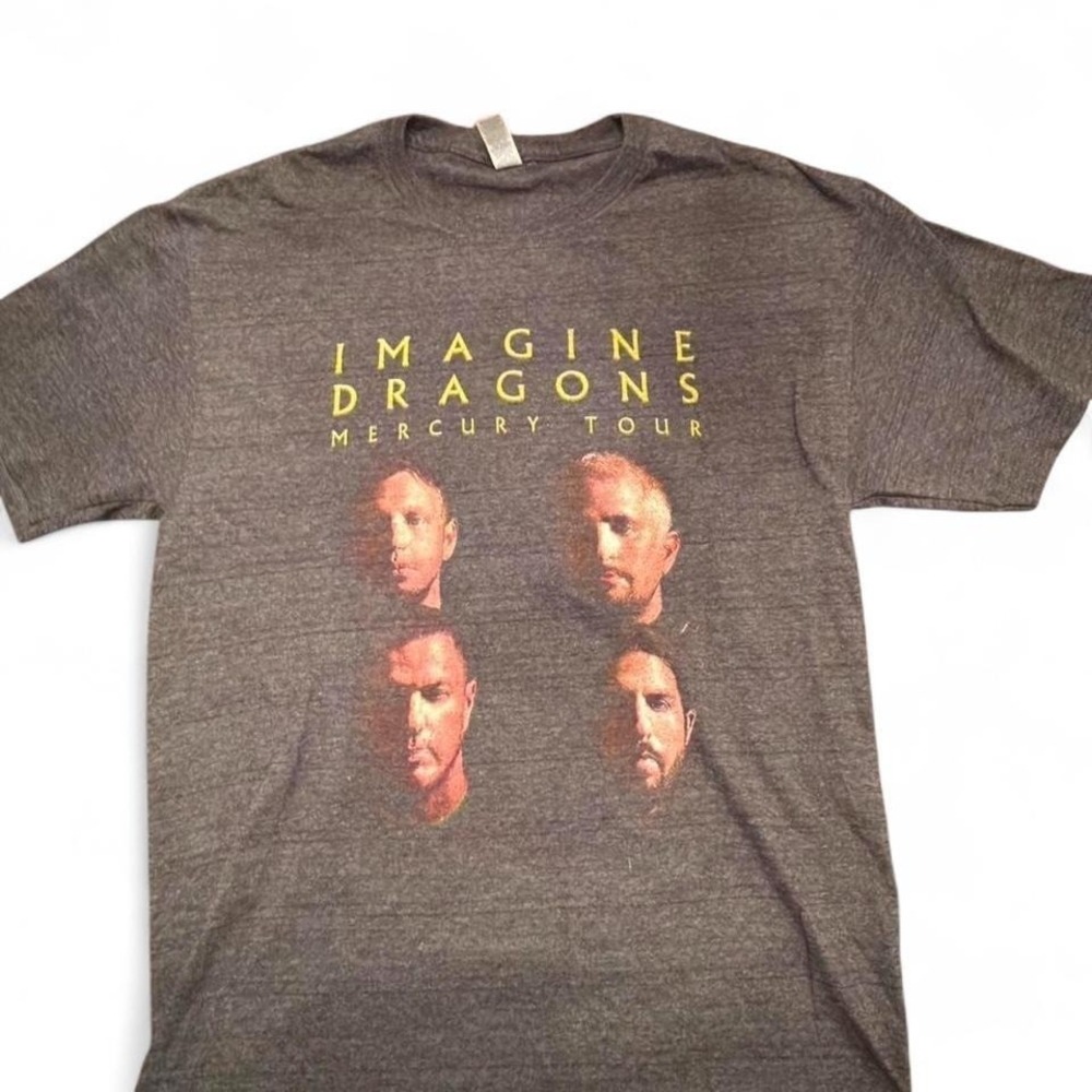 Imagine Dragons Mercury Tour 2022 Concert T-Shirt Mens Medium‎ Charcoal Grey Tee